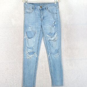 American Eagle Women's Distressed Skinny‎ Tomgirl Jeans Size 0
